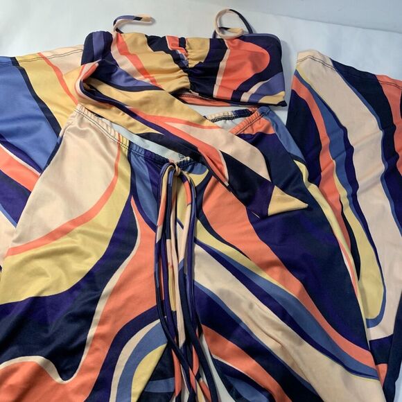 WOMEN'S CHERRY MELLOW PSYCHEDELIC SET OF PANTS AND TOP SIZE SMALL JUVENILE STYLE - Picture 6 of 11